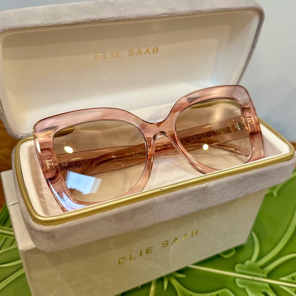 Elie Saab Pink Sunglasses - Brand New 10/10